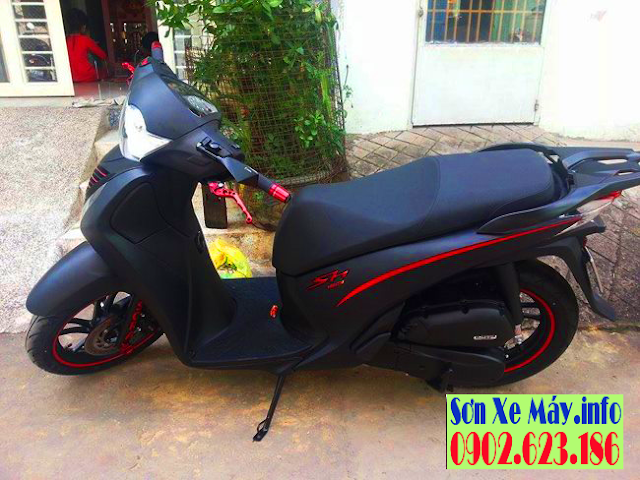 Honda Sh Việt sơn màu đen nhám cực đẹp và độc đáo