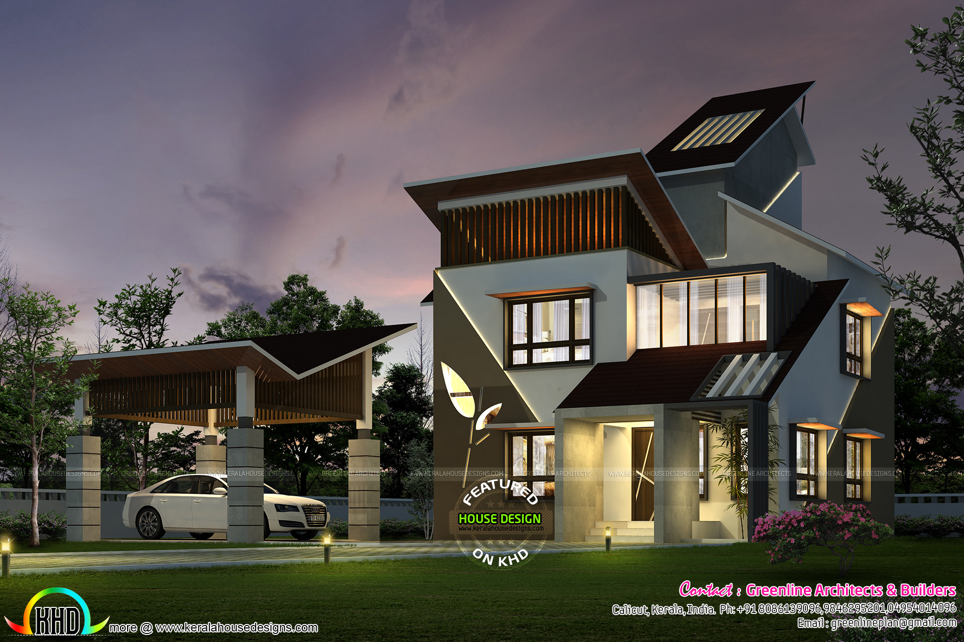 Awesome unique modern home 1711 sq-ft - Kerala home design ...