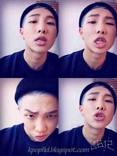 Foto Selfie Rap Monster BTS Lucu Banget Foto Selfie Rap Monster BTS Lucu Banget