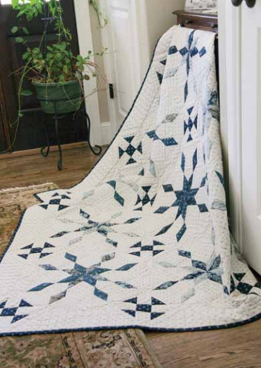 Blueberry Ice Queen Size Quilt Free Pattern