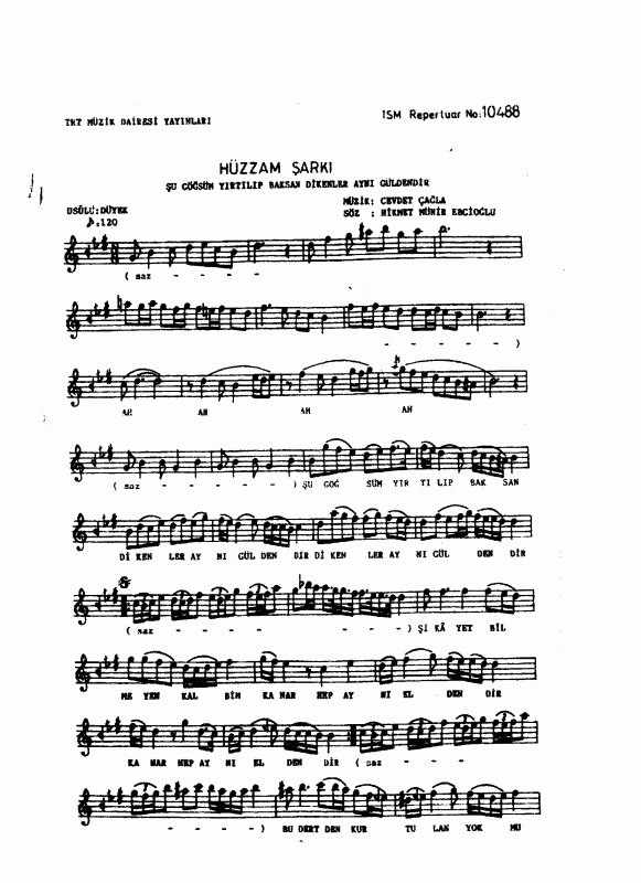 Su Gogsum Yirtilip Baksan Dikenler Ayni Guldendir Notalar Sozleri