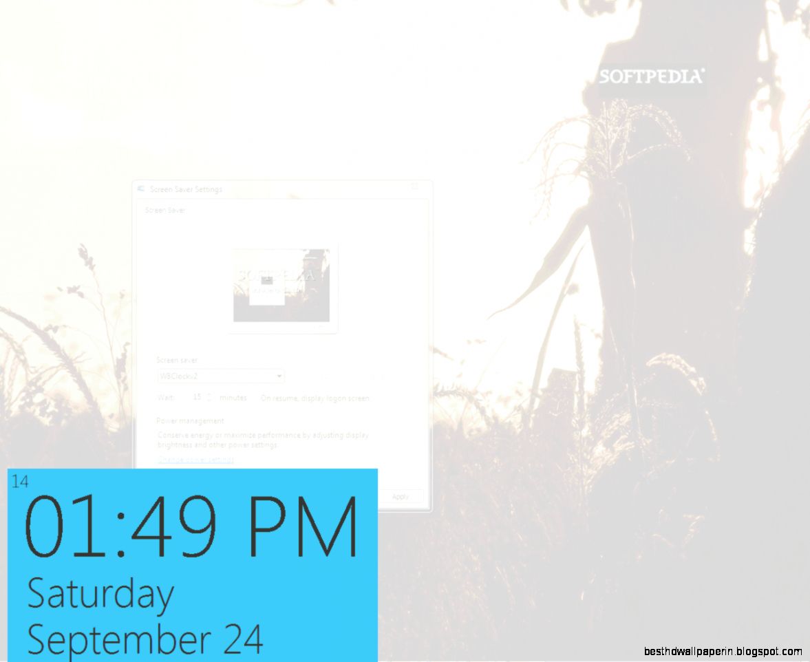 Windows 8 Clock Screensaver Download