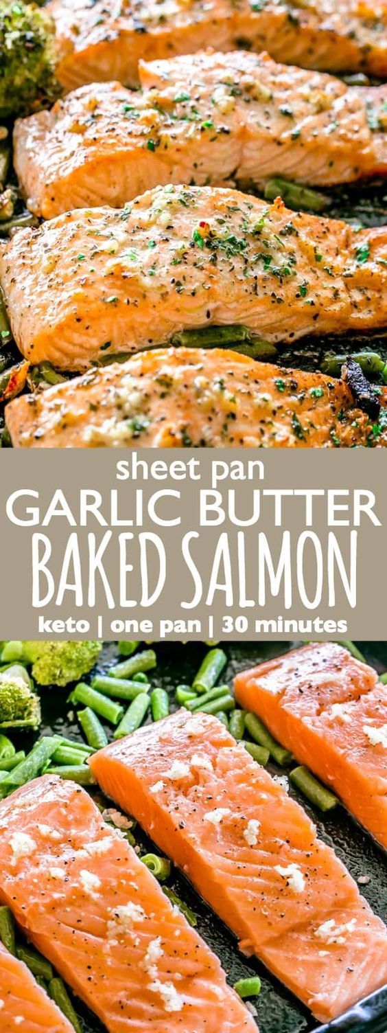 Garlic Butter Baked Salmon - Asrifood
