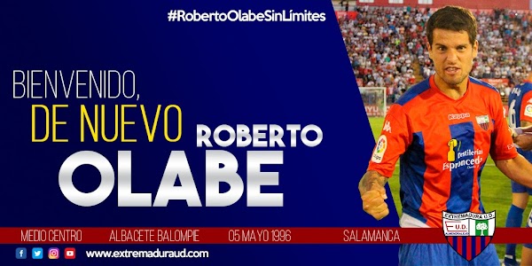 Oficial: El Extremadura firma cedido a Roberto Olabe