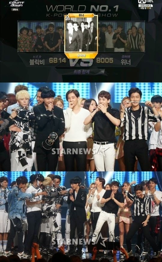 Winner wins #1 on 'M! Countdown'