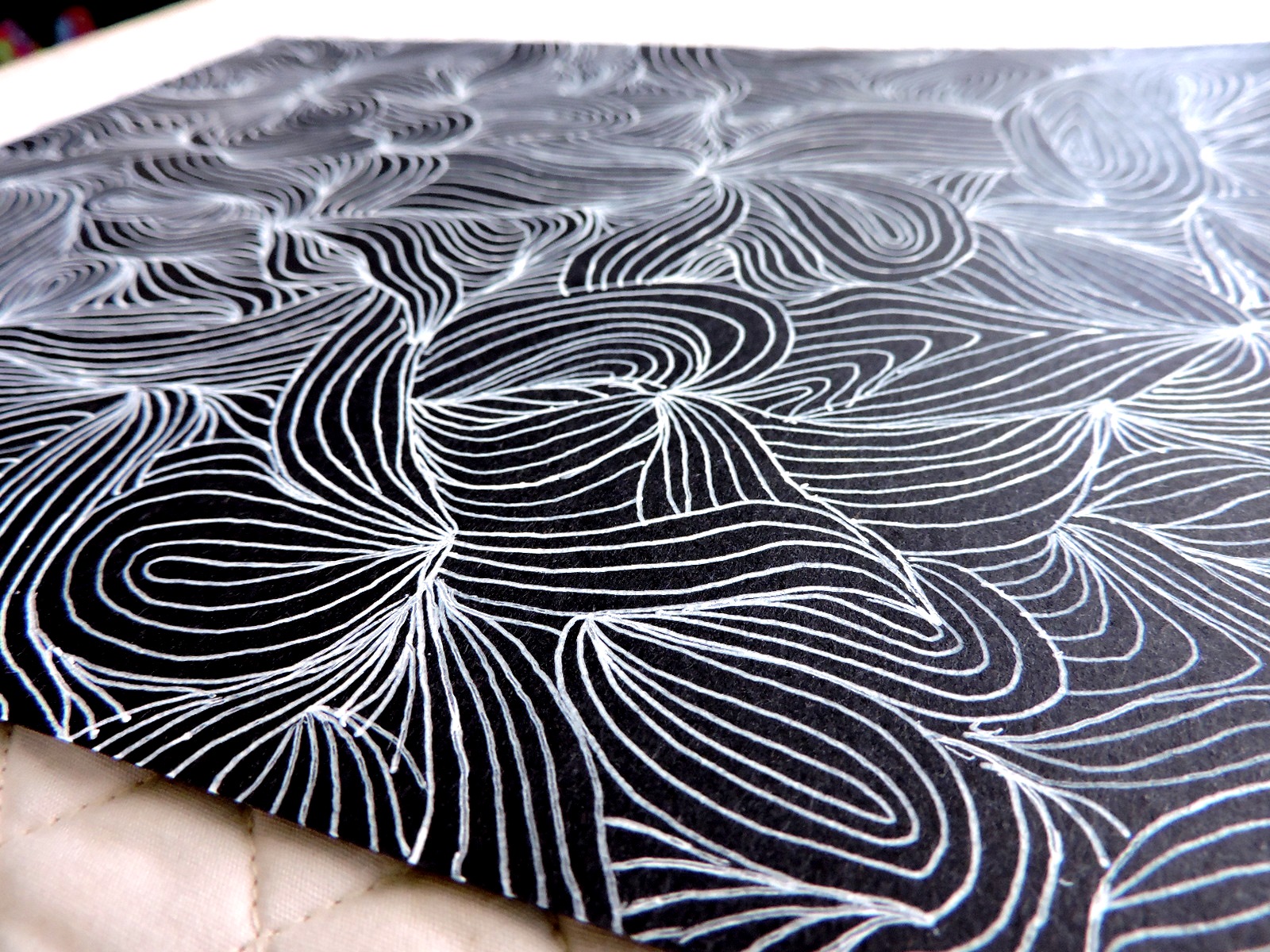 Sweet Bee Buzzings Things I Drew on Black Paper