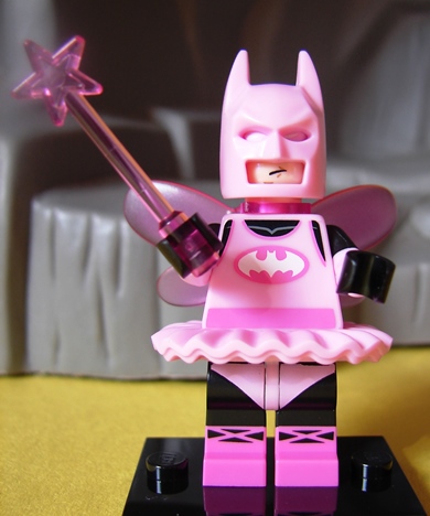 Pink Fairy Batman Lego Keychain