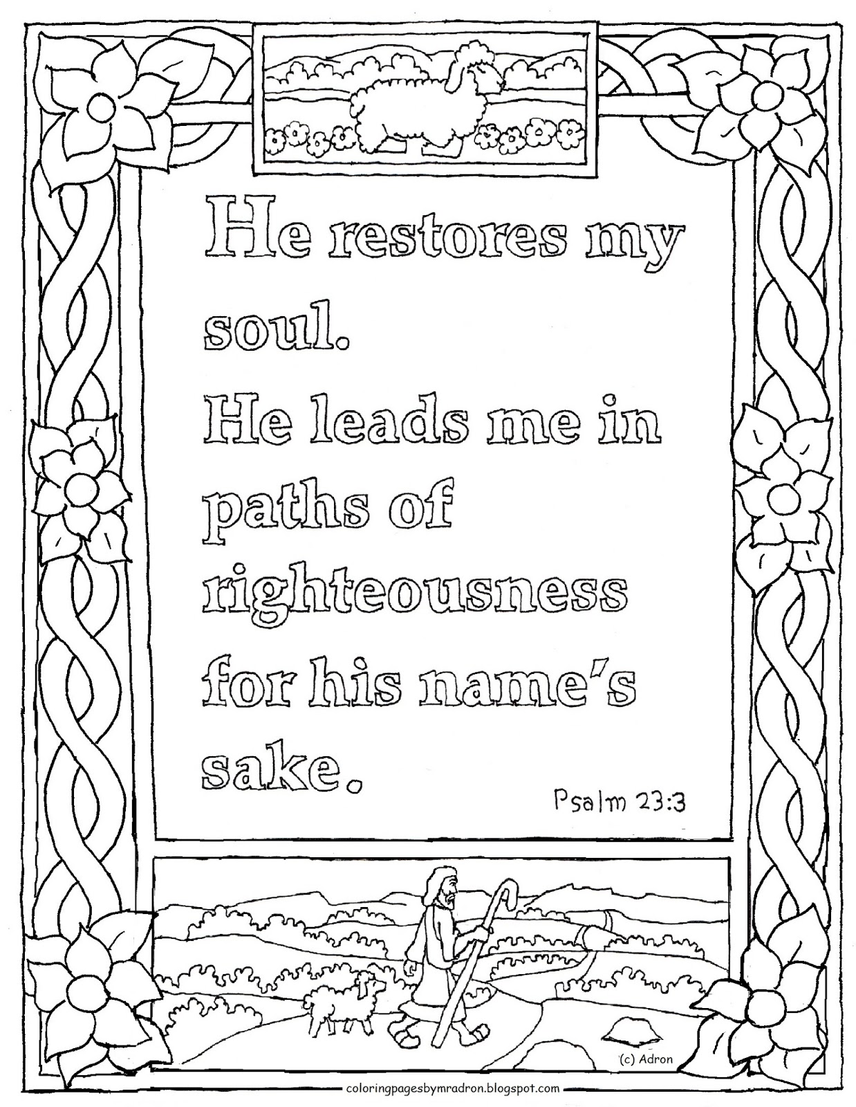 coloring-pages-for-kids-by-mr-adron-printable-psalm-23-3-coloring