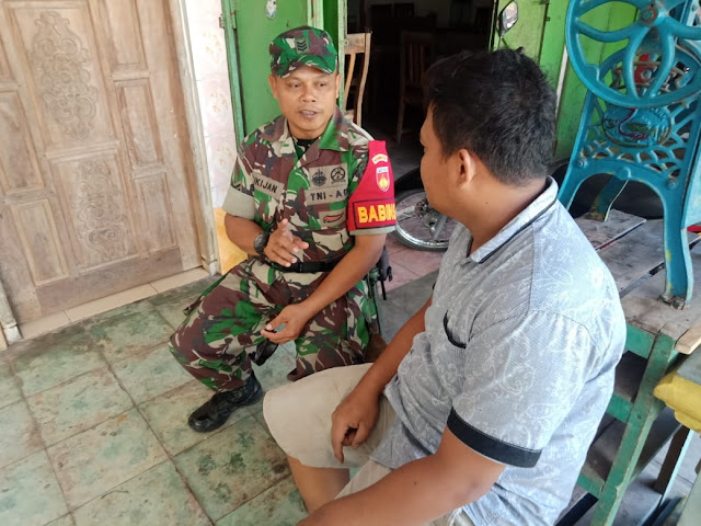 Babinsa Keden Jalin Keakraban Dengan Toda