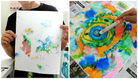 rubbing alcohol and sharpie art project for kids