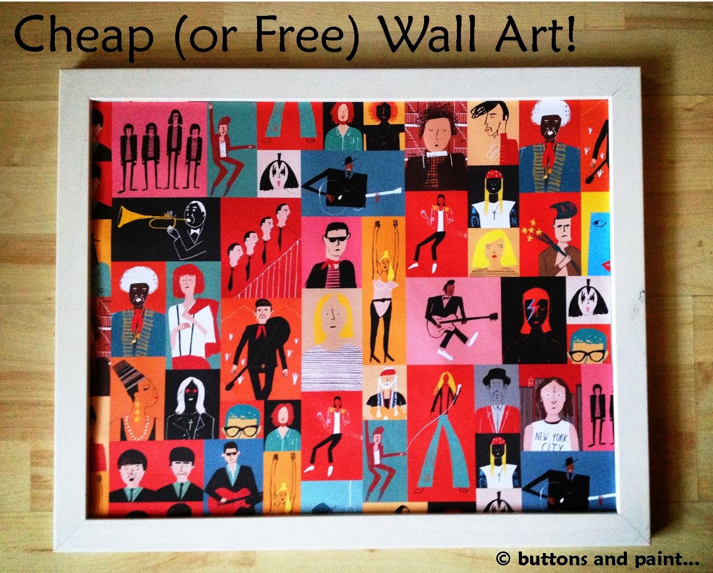 buttons and paint... Tips, Tools & Techniques Cheap (or Free) Wall Art!