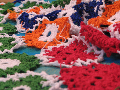 Crochet table cloth