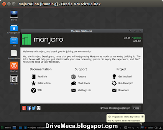 DriveMeca instalando Linux Manjaro Cinnamon paso a paso