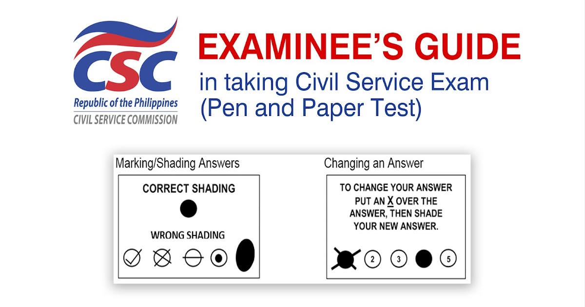 Civil Service Exam PH: Examinee's Guide in Taking Civil Service