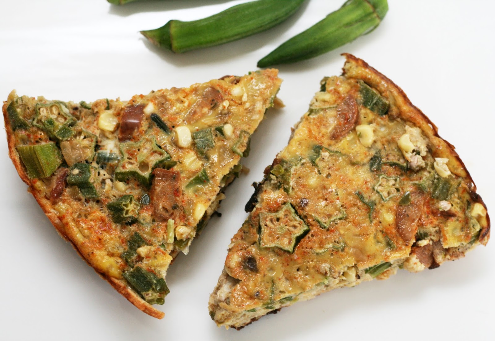 Okra and Andouille Frittata Coconut & Lime