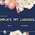 Vintage luxury floral background Korea PPT Template