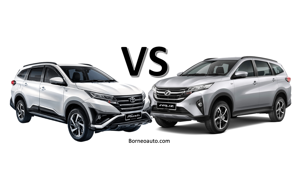 Perbezaan Perodua Aruz vs Toyota Rush - borneoauto.com