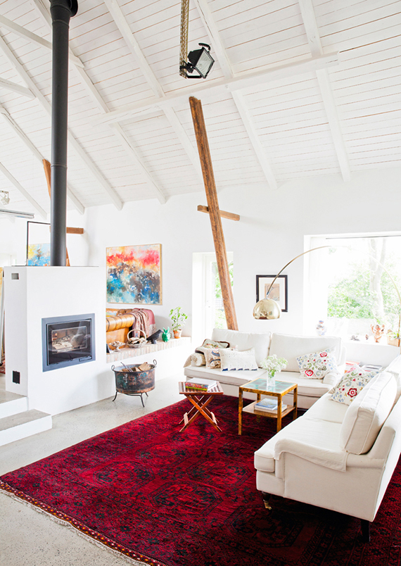 Scandinavian country living room via Hus o Hem