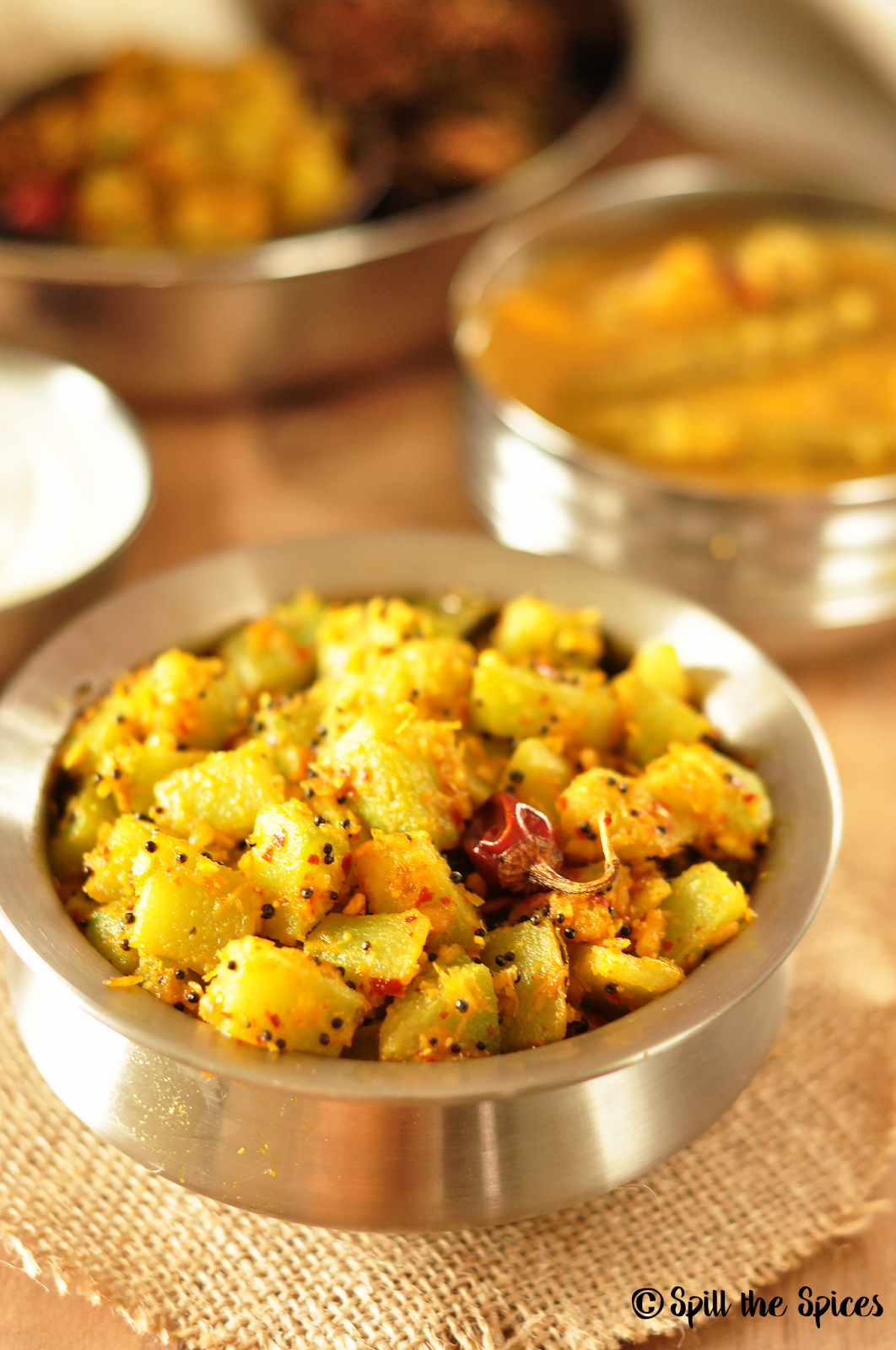 Chow Chow Poriyal Chayote Coconut Stir Fry Spill the Spices