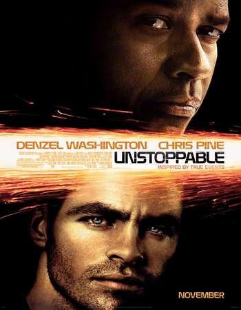 Poster Of Unstoppable 2010 Dual Audio 400MB BRRip 720p ESubs HEVC Free Download Watch Online downloadhub.in