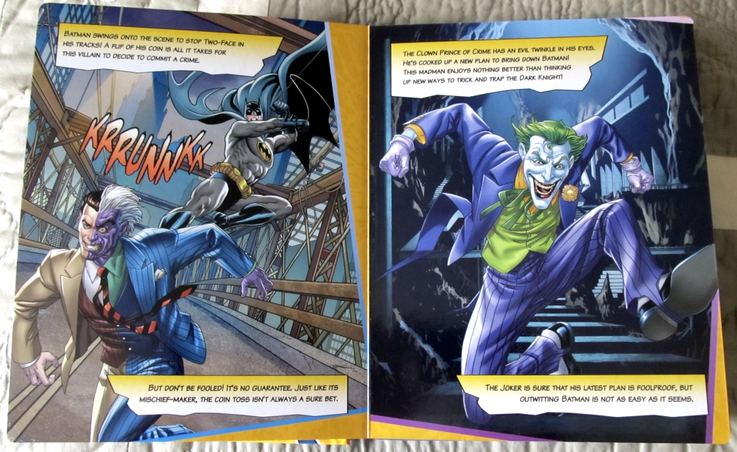 DC Comics Batman My Busy Books Story Book Play Set + 12 Mini Figures &  Playmat