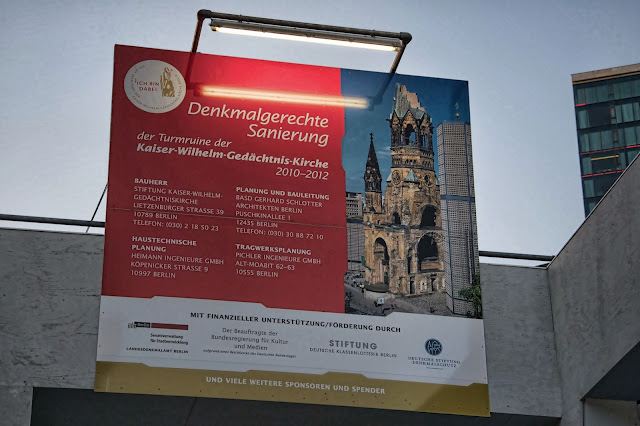 Baustelle Kaiser-Wilhelm-Gedächtnis-Kirche, Denkmalgerechte Sanierung der Turmruine, Breitscheidplatz, 10789 Berlin, 24.10.2013