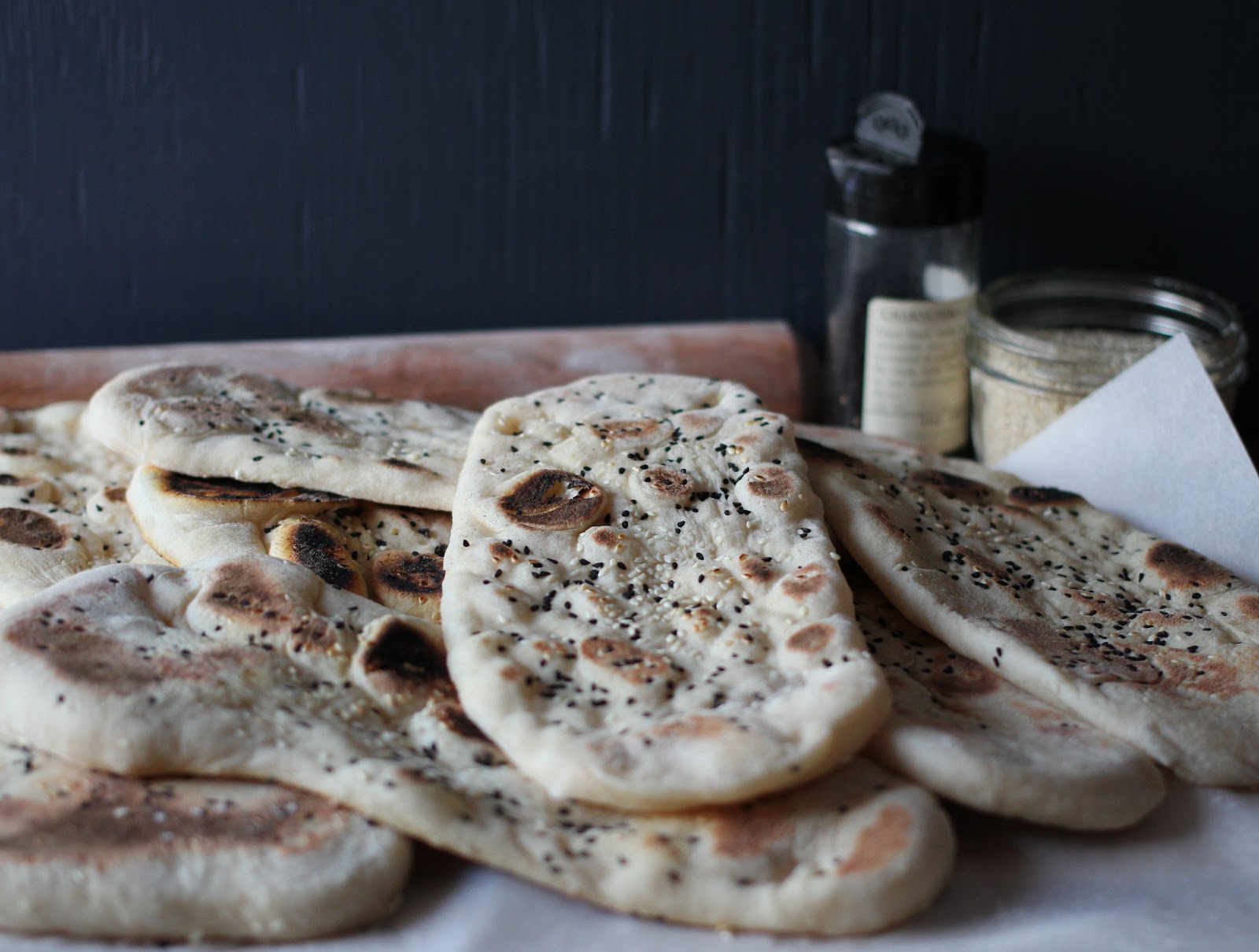 Arctic Garden Studio Homemade Naan Bread in a Skillet