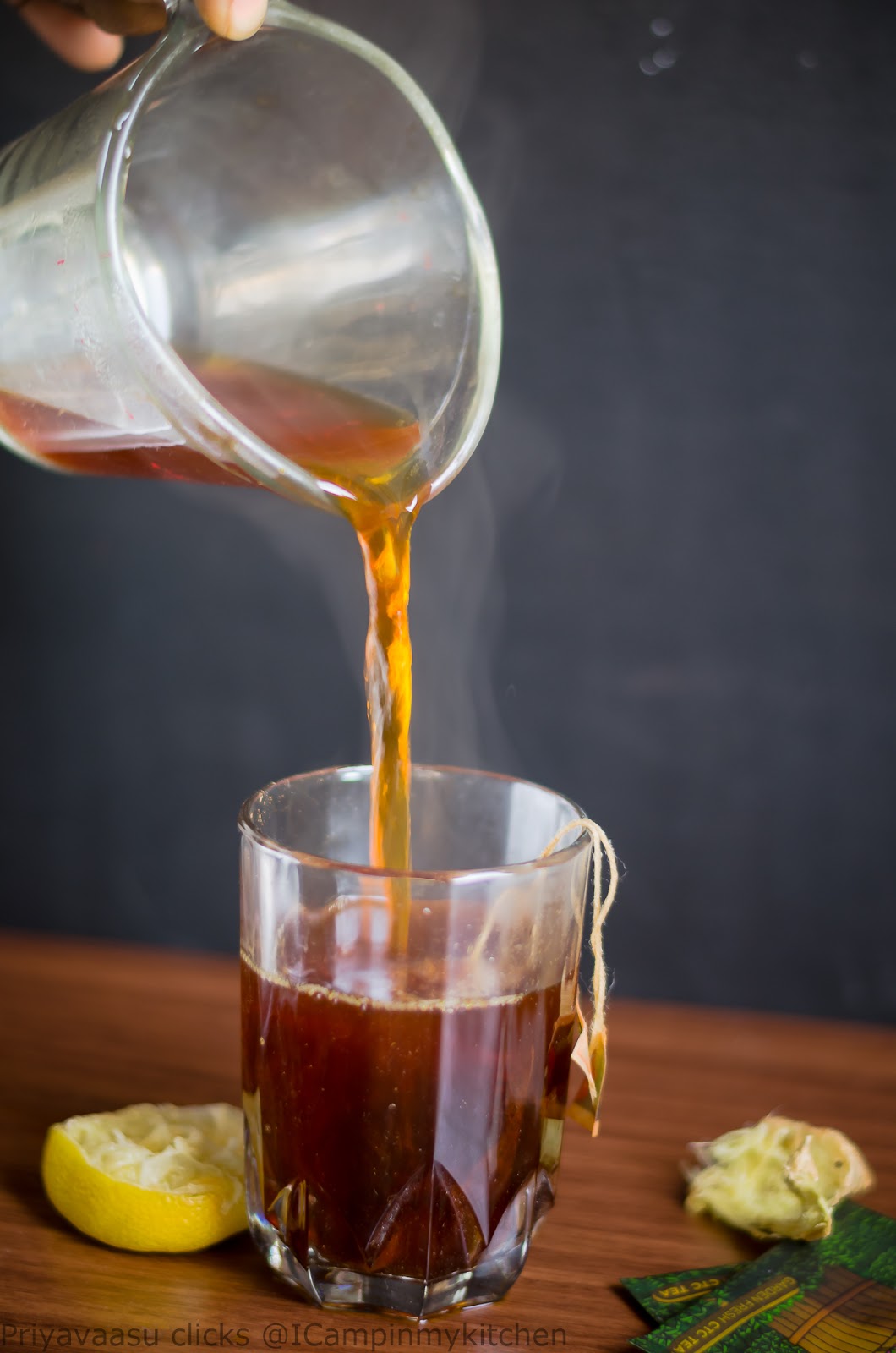 Ginger & Lemon Iced Tea Summer Cooler Recipe I Camp in my Kitchen