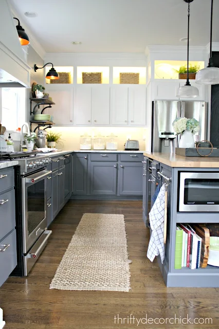 two-tone kitchen renovation