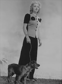 Carole Landis With A Dog
