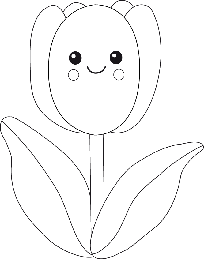 Roving Around Crafts: Kawaii tulip embroidery and applique free pattern