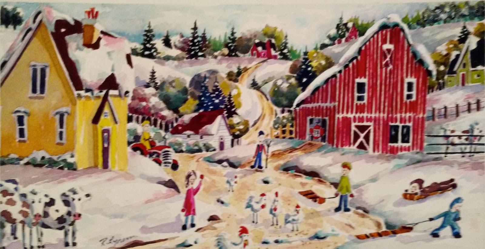 Ross Lynem Painter Artist "Polly's Dairy"