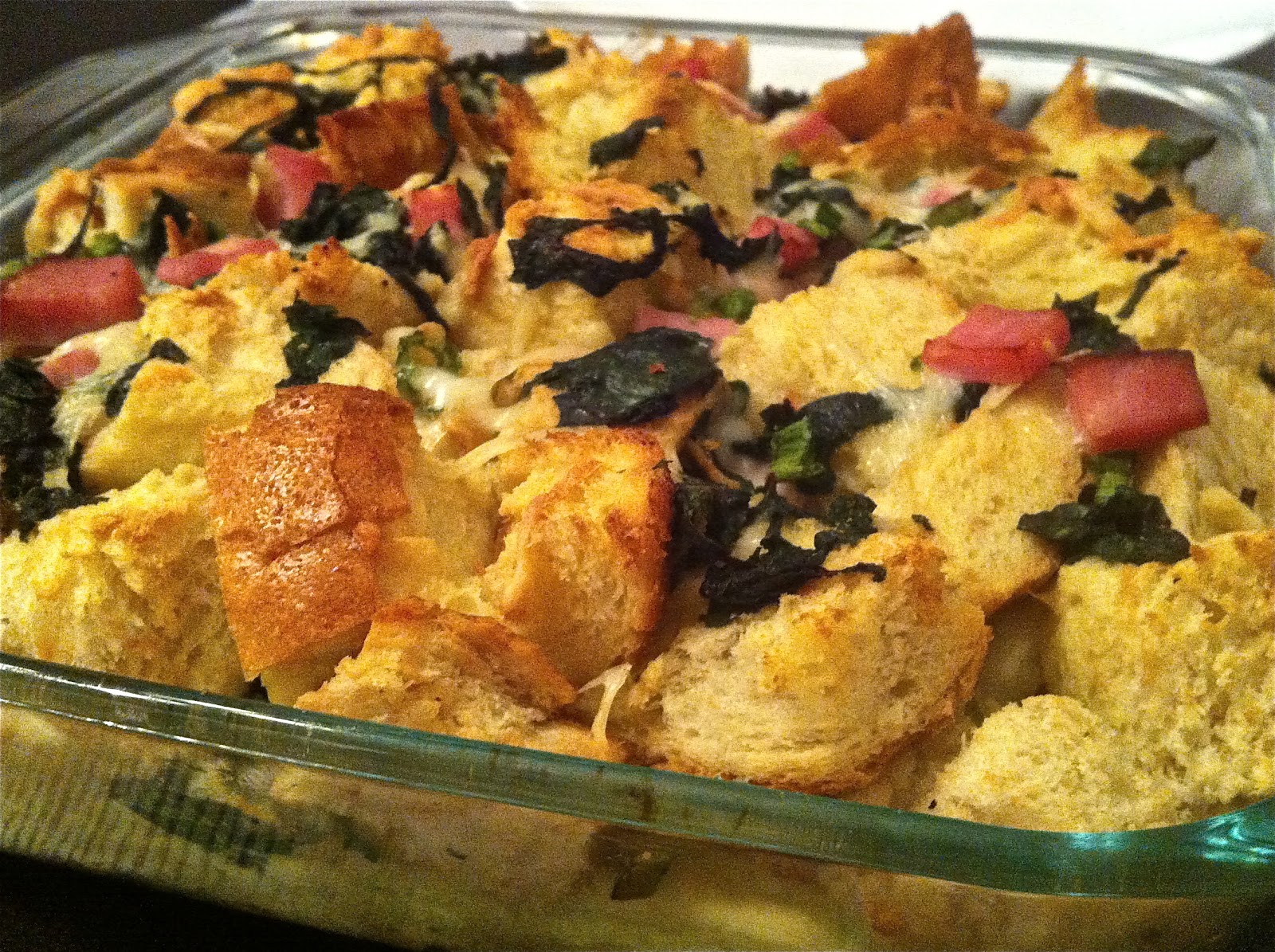 Ham and cheese strata gplusladeg