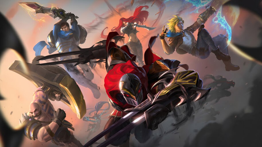 LoL, Champions, Zed, Braum, Garen, Ezreal, Katarina, Legends ofRuneterra, 4K, #3.1853