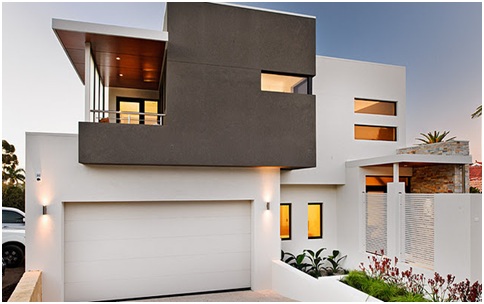 WHITE MODERN HOUSE FRONTS BEAUTIFUL FACADES