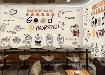  20 Gambar hiasan dinding cafe  kekinian keren 
