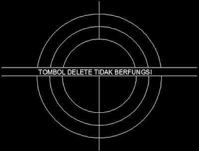 Dalam autocad perintah delete sangatlah berperan penting Tombol Delete Autocad Tidak Berfungsi 