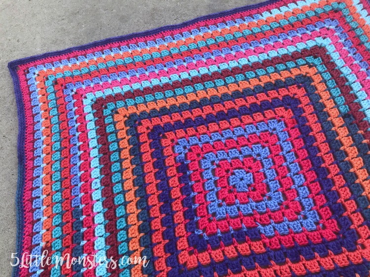 5 Little Monsters Pop Blocks Baby Blanket