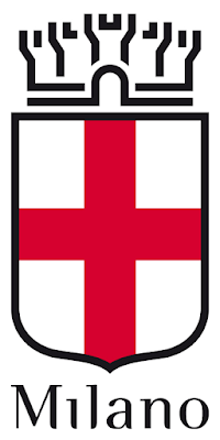 Milan coat of arms featuring the red cross of St Ambrose, identical to but pre-dating the St George's Cross
