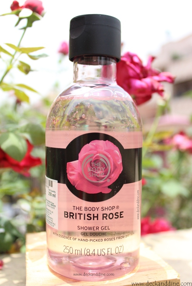 The Body Shop British Rose Shower Gel Review Deck and Dine
