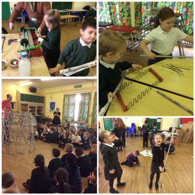 Mead Primary Year 2 Newspaper Sculpture