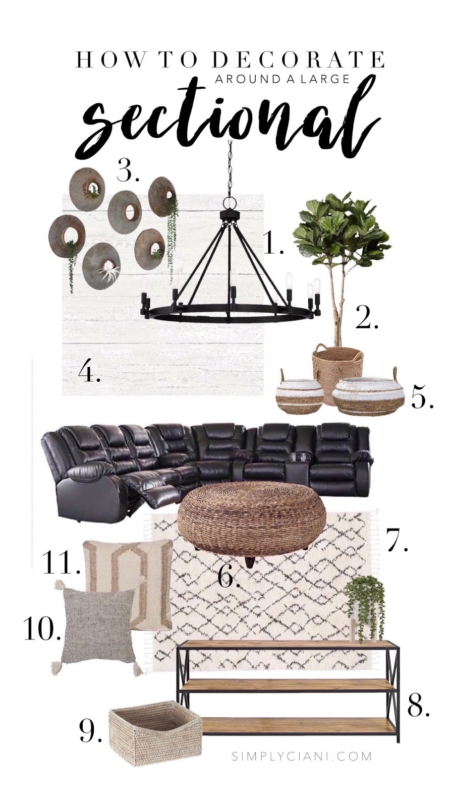 How To Decorate Around A Large Sectional Simply Ciani