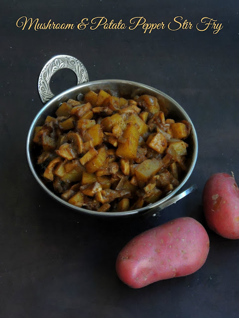 Mushroom & Potato Pepper Stir Fry