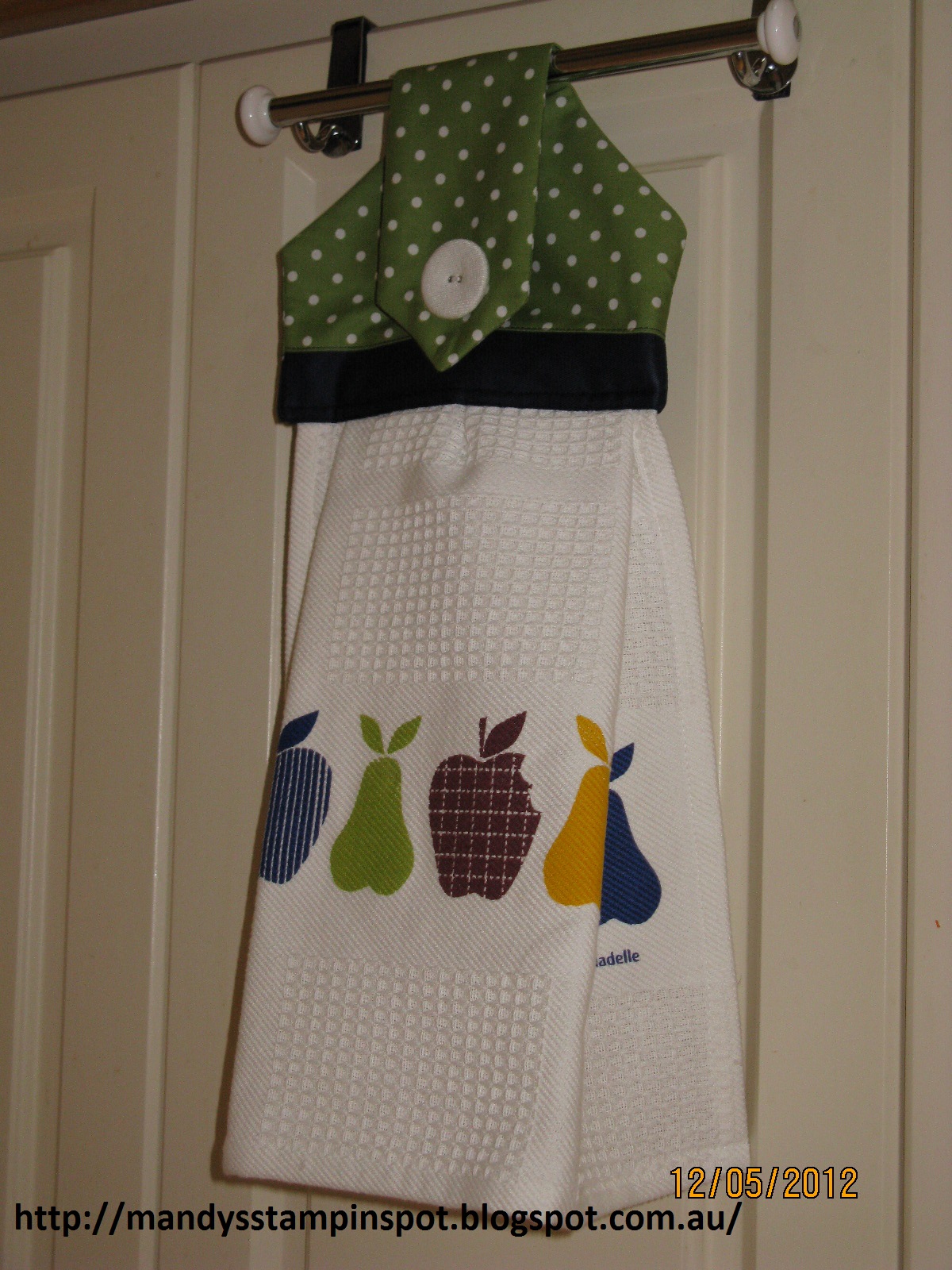 Mandy's Stampin Spot Sewing Hanging Hand Towel