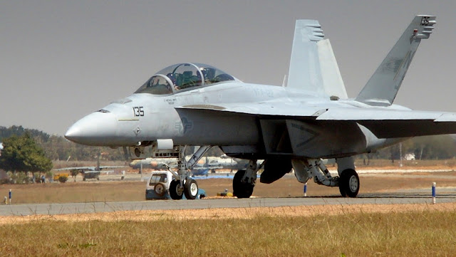 Image Attribute: F-18 Super Hornet at Aero India 2011 (8th edition of Aero India)  Source: Wikimedia Commons