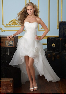 asymmetrical lace wedding dress w scallop trim