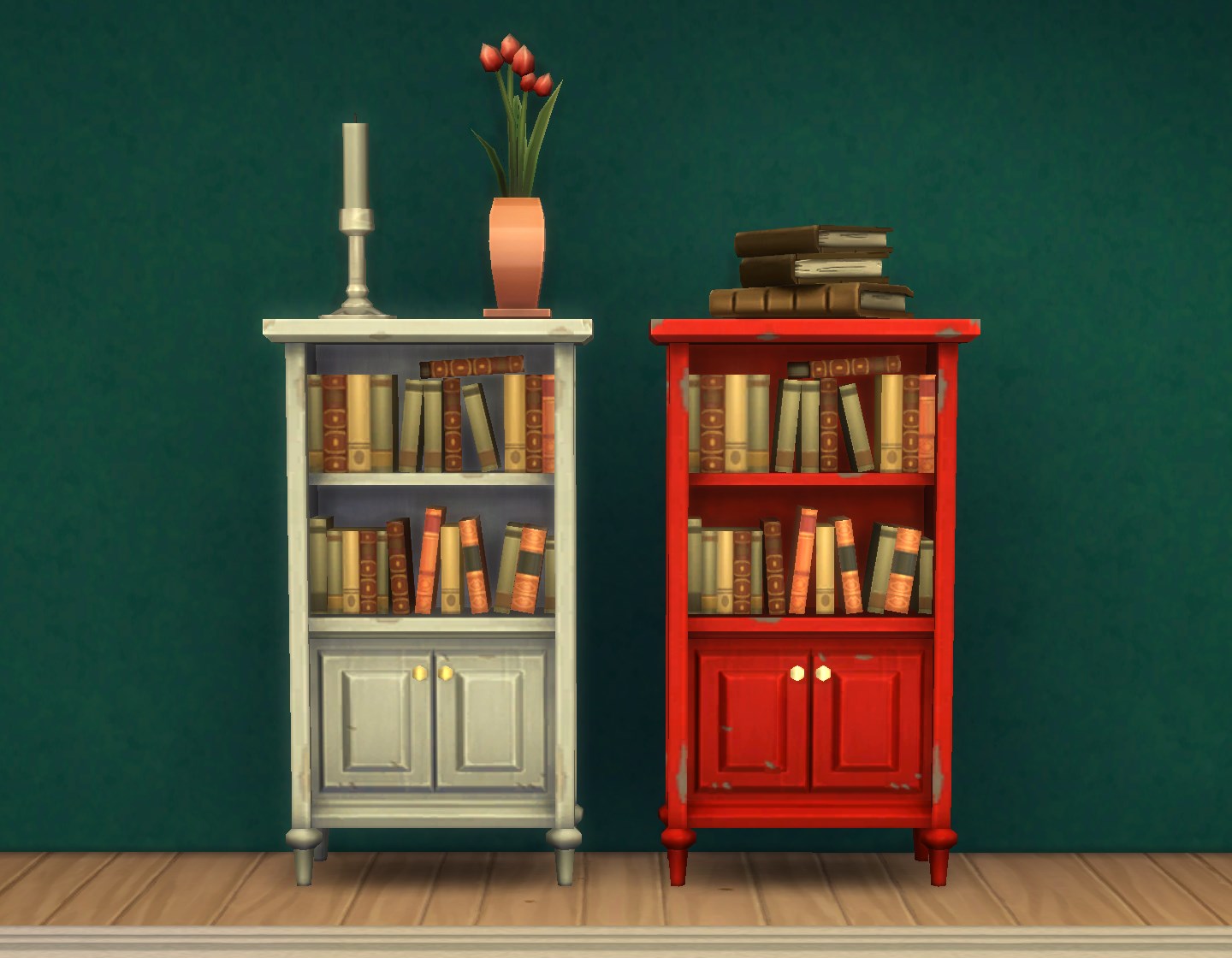 My Sims 4 Blog Caress Bookcases by Plasticbox