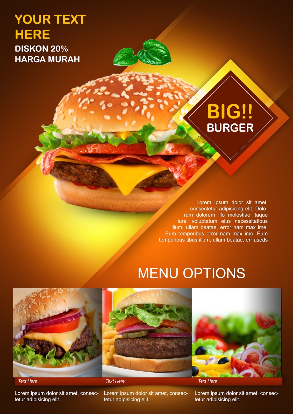 create burger promotion flyer photoshop tutorial hd ideosprocess buger flyer