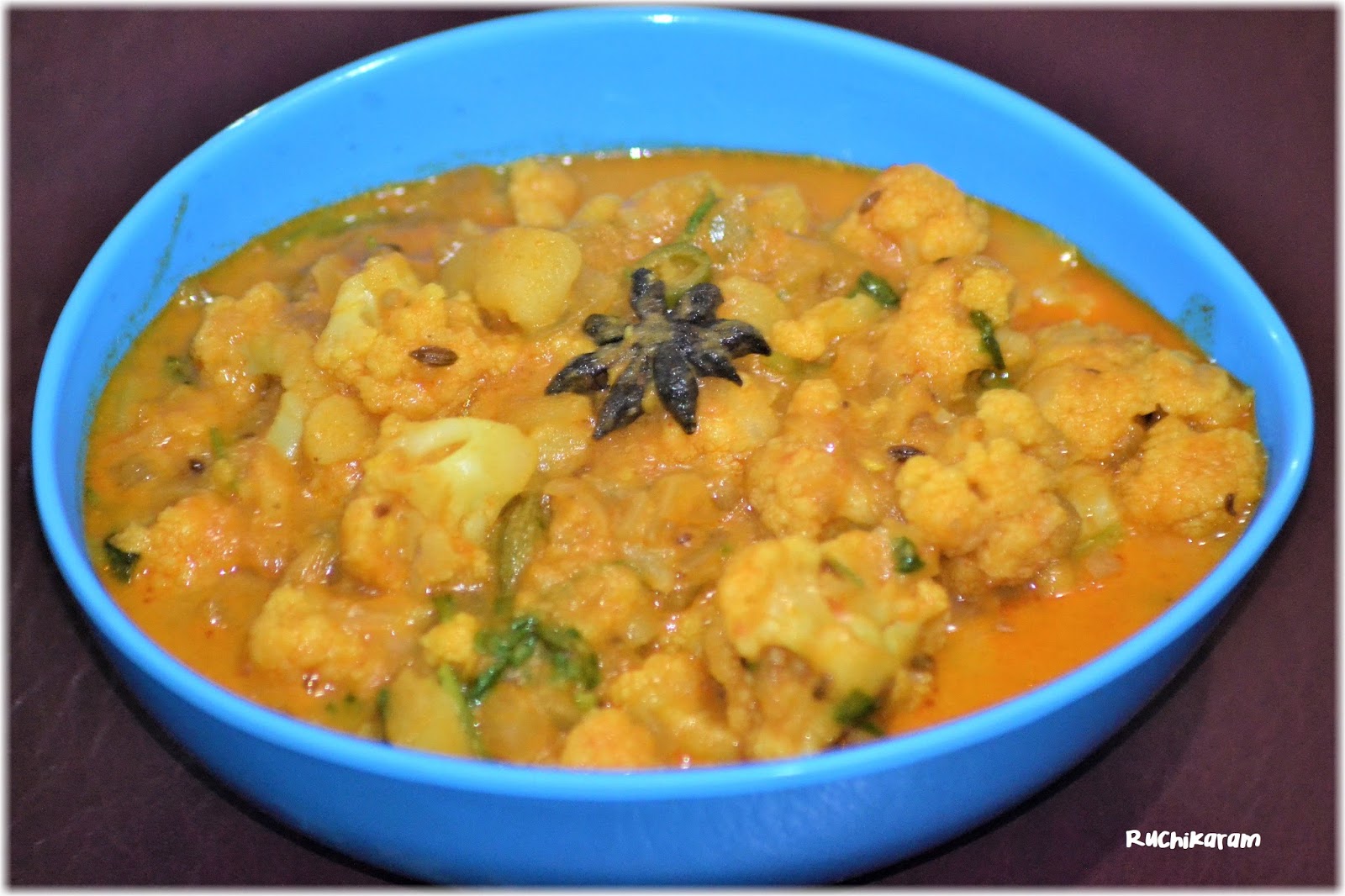 Ruchikaram Butter Cauliflower Masala/ Cauliflower Curry