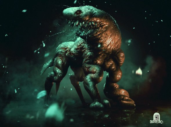 Oleg Vdovenko artstation arte ilustrações modelos 3d ficção científica terror sombrio alienígenas criaturas mutantes